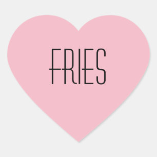 Fries hart Sticker