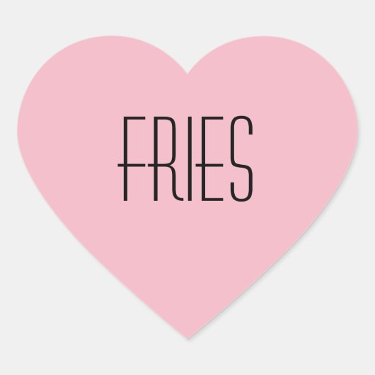Fries hart Sticker (Voorkant)