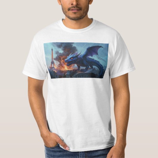 Fries, iemand? Drakenkunst T-shirt (Voorkant)