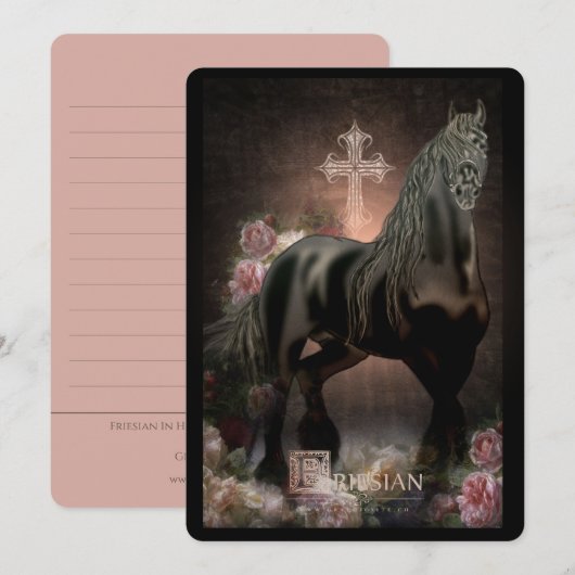 Fries in de hemel - Wenskaart Bedankkaart (Voorkant / Achterkant)