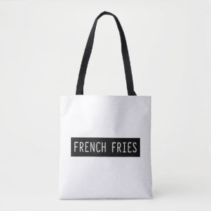 Fries Old Typwriter Letters Tote Bag