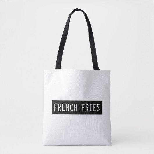 Fries Old Typwriter Letters Tote Bag (Voorkant)