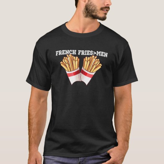 Fries over jongens friet t-shirt (Voorkant)