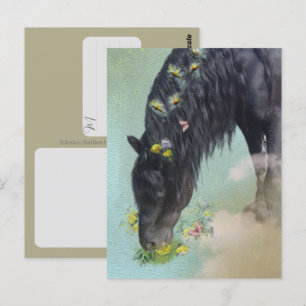 Fries paard - ansichtkaart briefkaart