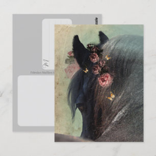 Fries paard - ansichtkaart briefkaart