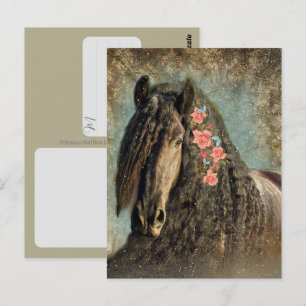 Fries paard - ansichtkaart briefkaart