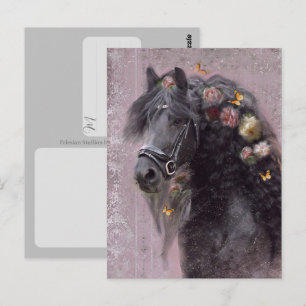 Fries paard - ansichtkaart briefkaart