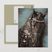 Fries paard - ansichtkaart briefkaart (Voorkant / Achterkant)