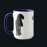 Fries Paard / Frisian Horse Mok<br><div class="desc">Fries Paard / Frisian Horse  Digitaal getekend door TCMV  Digital painting with Corel.</div>