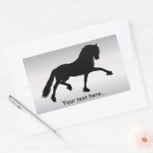 Fries Paard Rechthoekige Sticker (Envelop)