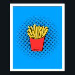 Fries Pop Art Poster<br><div class="desc">Voeg een uitbarsting van plezier en smaak toe aan uw ruimte met dit Fries Pop Art poster! Met een gedurfd en speels ontwerp transformeert dit kunstwerk de klassieke frietjes tot een levendig meesterwerk. Ideaal voor keukens, eetzalen of elke kamer die een pop van kleur en persoonlijkheid nodig heeft. Of je...</div>