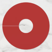 Fries Small Fry Chips Fast Food Foodie Wijnglaslabel (Achterkant)