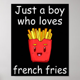 Fries T-shirt Grappige Franse Friet Liefhebber Coo Poster