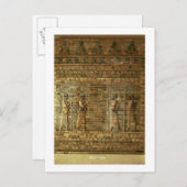 Fries van schutters van de wacht van de Perzische Briefkaart (Voorkant / Achterkant)