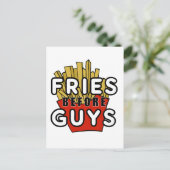 Fries voor jongens briefkaart (Staand voorkant)