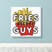 Fries voor jongens canvas afdruk (Insitu (Houten vloer))