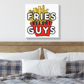 Fries voor jongens canvas afdruk (Insitu (Slaapkamer))