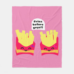 Fries voor jongens! fleece deken