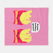 Fries voor jongens! fleece deken (Voorkant (Horizontaal))