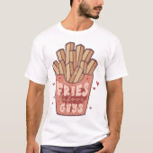 Fries voor jongens Funny T-shirt (Voorkant)