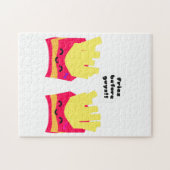 Fries voor jongens! legpuzzel (Horizontaal)