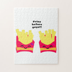 Fries voor jongens! legpuzzel
