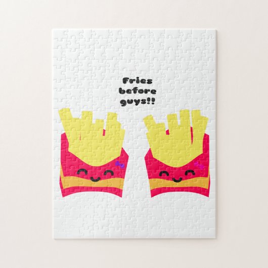 Fries voor jongens! legpuzzel (Verticaal)