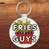 Fries voor jongens sleutelhanger (Voorkant)