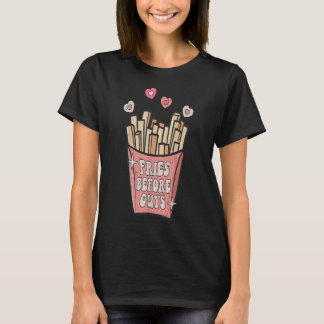Fries voor jongens Teenage Girls Dating Valentijn T-shirt