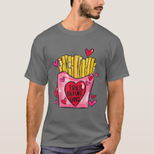Fries voor jongens Teenage Girls Dating Valentijn T-shirt