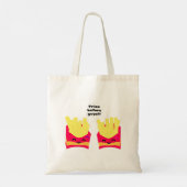 Fries voor jongens! tote bag (Achterkant)