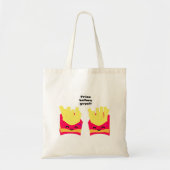 Fries voor jongens! tote bag (Voorkant)