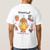 Fries vs. Fitness T-shirt (Achterkant)