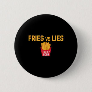 Fries Vs Leugens Trump 2024 Trump 2024 Fries Vs Le Ronde Button 5,7 Cm