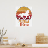 Friese- Friese Moeder- Voor Friese Paardenliefhebb Poster (Keuken)