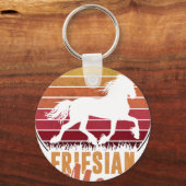 Friese- Friese Moeder- Voor Friese Paardenliefhebb Sleutelhanger (Voorkant)
