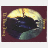 Friese Glow, paard, zwarte schoonheidshengst/merri Fleece Deken (Voorkant (Horizontaal))