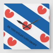 Friese klok met pompeblêd (Voorkant)