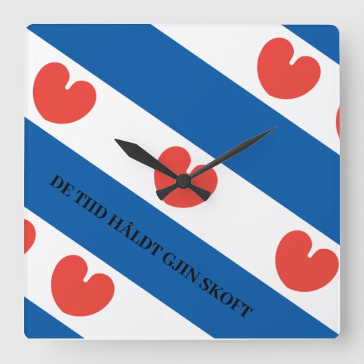 Friese klok met pompeblêd (Voorkant)