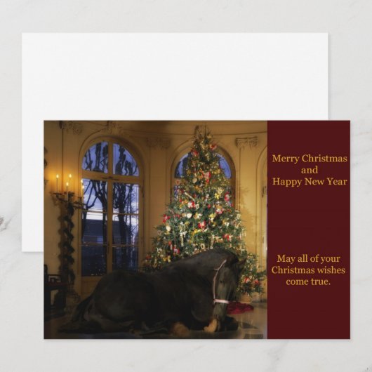 Friese merrie kerst Kaart (Voorkant / Achterkant)