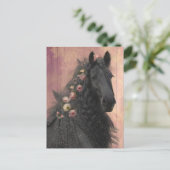 Friese Paard - Ansichtkaart Briefkaart (Staand voorkant)