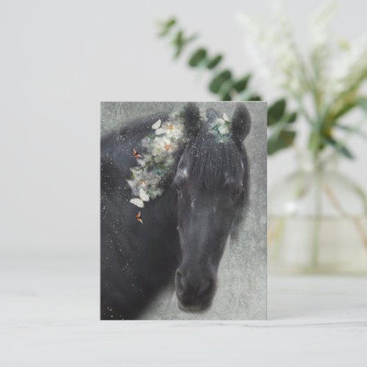 Friese Paard - Briefkaart (Staand voorkant)