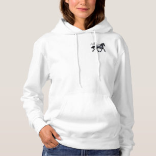 Friese paard, groot, de zwarte schoonheid, hengst, hoodie