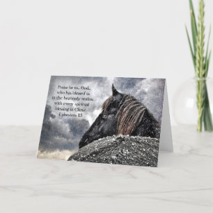 Friese Paard Kerst Kaart