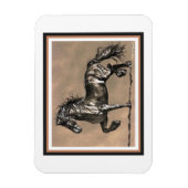 Friese Paardenmagneet Magneet (Verticaal)