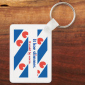 Friese Papa Sleutelhanger (Achterkant)
