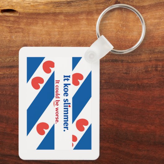 Friese Papa Sleutelhanger (Achterkant)