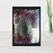 Friese Stalhond Grunge Verjaardag Kaart (Voorkant)