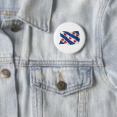 Friese Vlag Knop Ronde Button 5,7 Cm (In situ)