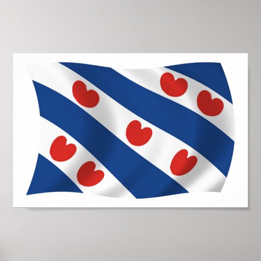 Friese Vlag Poster Print (Voorkant)